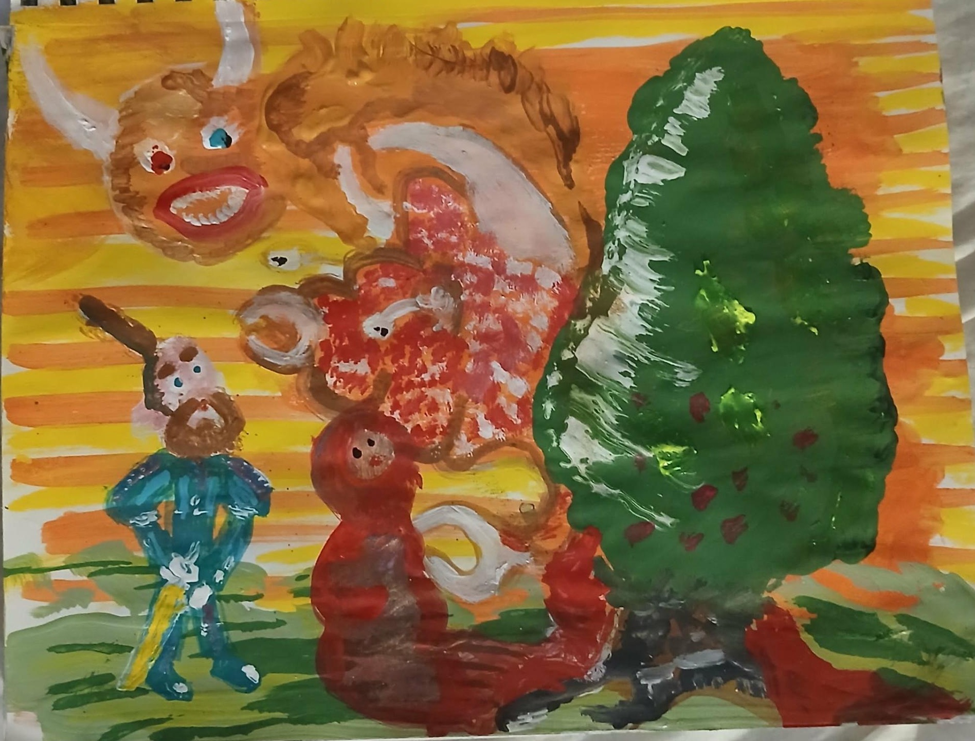 The Guardians — original painting by Daniel